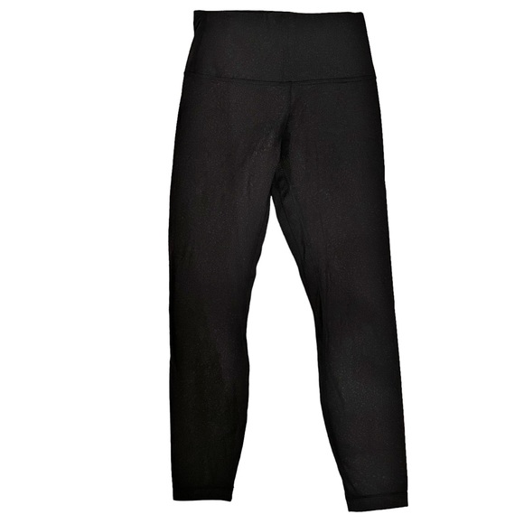 lululemon athletica Pants - SOLD! Lululemon Align Pant II 25” Polar Shift Emboss Black Leggings Sz 6 W5BYYS
